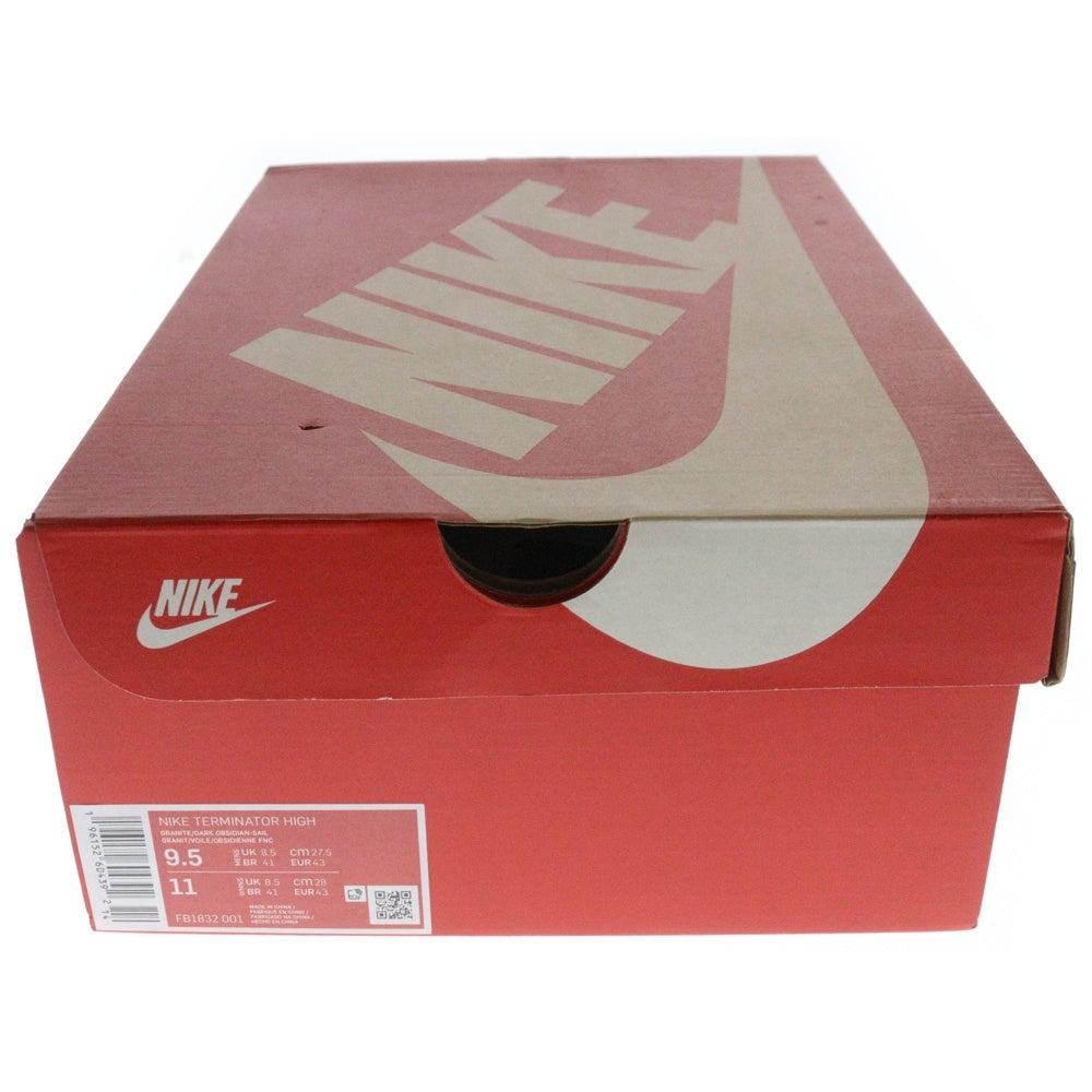 NIKE(ナイキ) TERMINATOR HIGH ターミネーター ハイカットスニーカー グレー/ネイビー US9/27.0cm FB1832-001