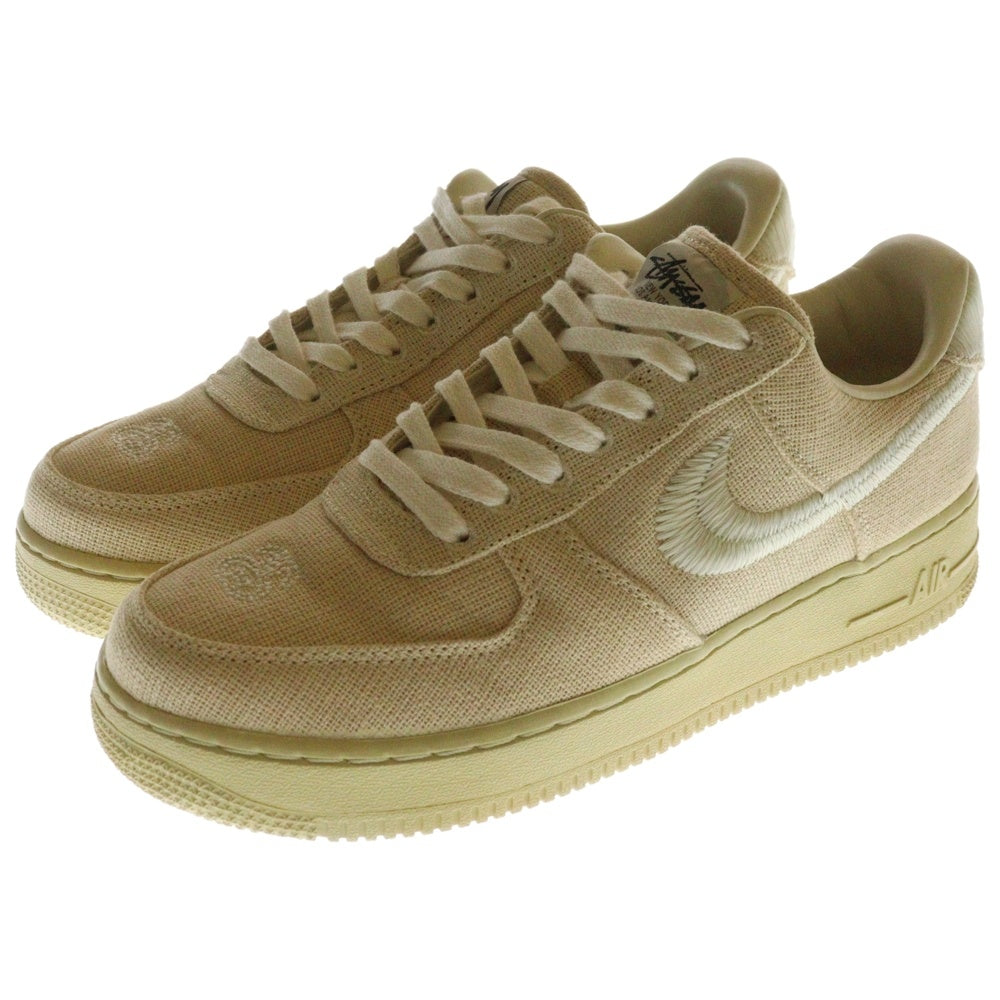 NIKE(ナイキ) ×STUSSY AIR FORCE 1 LOW ステューシー エアフォース ローカットスニーカー ベージュ US9/27cm CZ9084-200