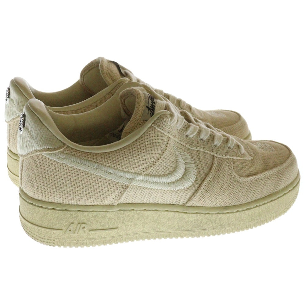 NIKE(ナイキ) ×STUSSY AIR FORCE 1 LOW ステューシー エアフォース ローカットスニーカー ベージュ US9/27cm CZ9084-200