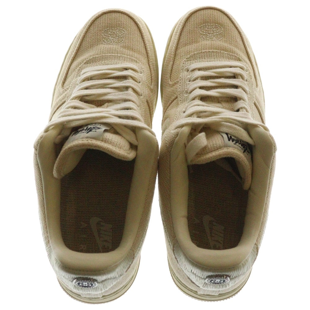 NIKE(ナイキ) ×STUSSY AIR FORCE 1 LOW ステューシー エアフォース ローカットスニーカー ベージュ US9/27cm CZ9084-200