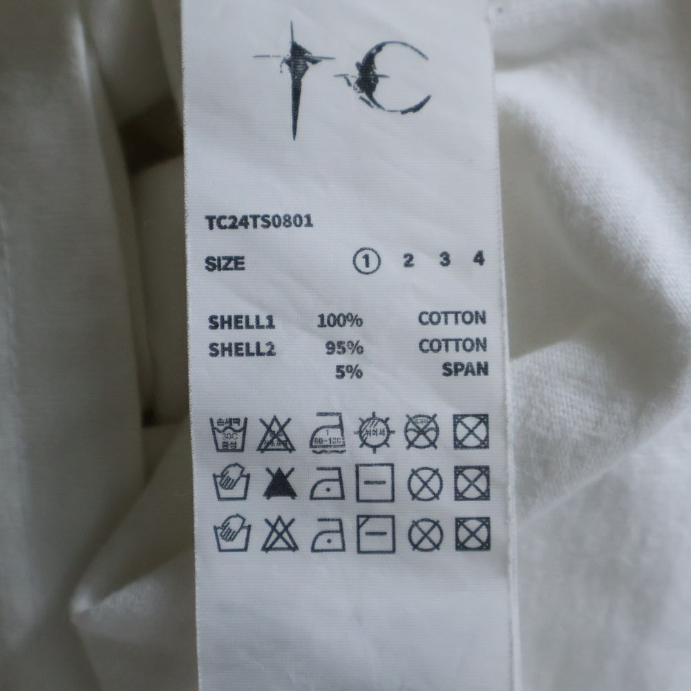THUG CLUB(サグクラブ) TC Basic Long Sleeve 長袖Tシャツカットソー ホワイト TC24TS0801