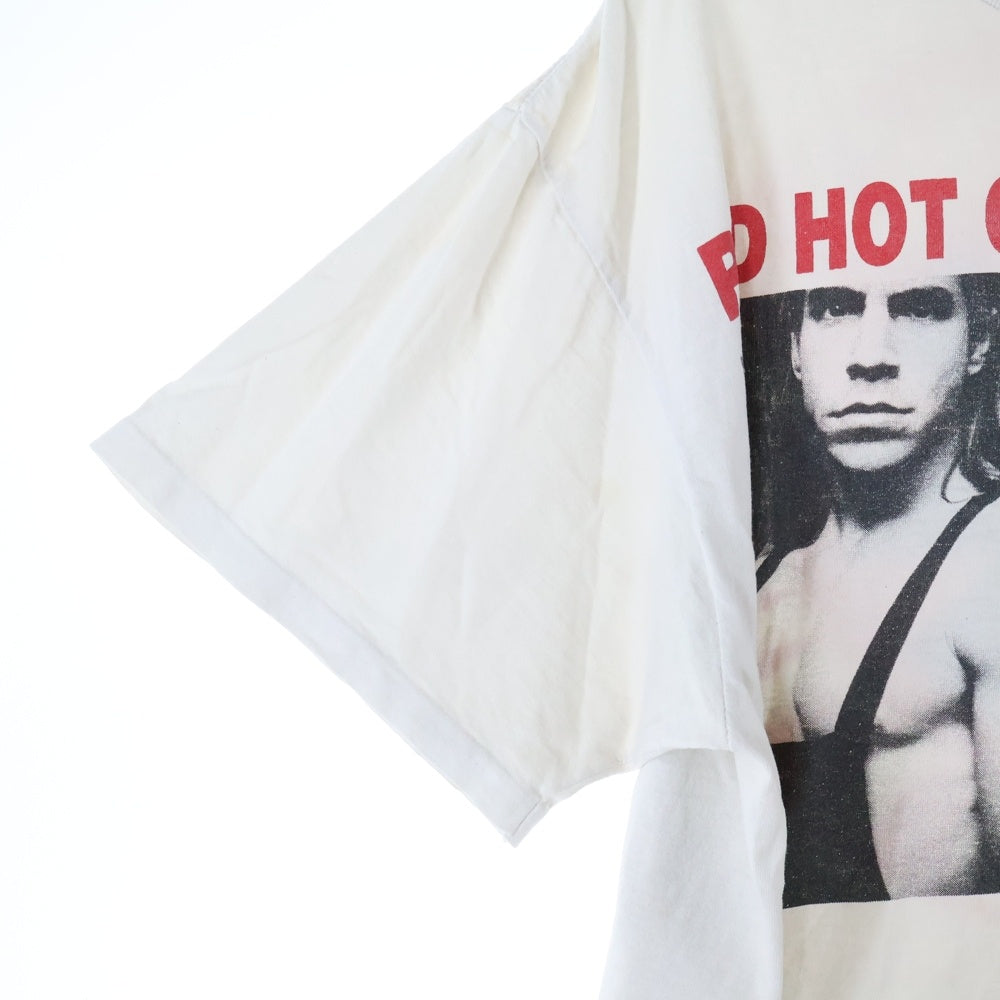 VINTAGE(ヴィンテージ) 90s RED HOT CHILI PEPPERS RHCP 1990 PORTRAIT WHITE ANVIL TEE レッドホットチリペッパーズ 両面プリント半袖Tシャツ カットソー ホワイト