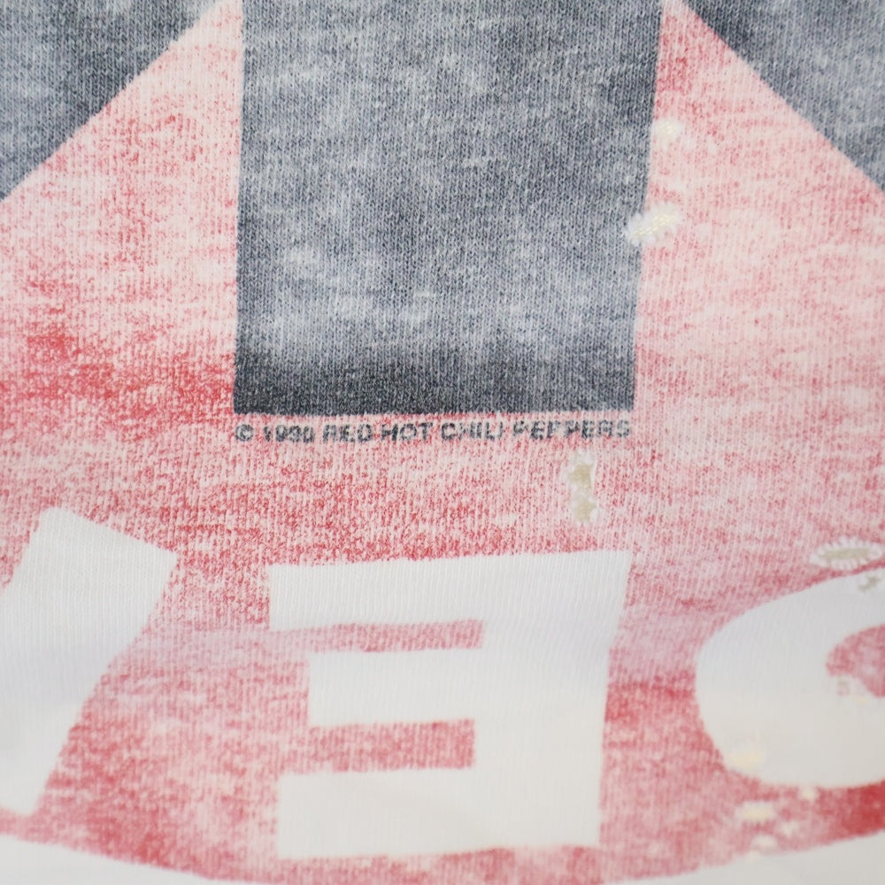 VINTAGE(ヴィンテージ) 90s RED HOT CHILI PEPPERS RHCP 1990 PORTRAIT WHITE ANVIL TEE レッドホットチリペッパーズ 両面プリント半袖Tシャツ カットソー ホワイト