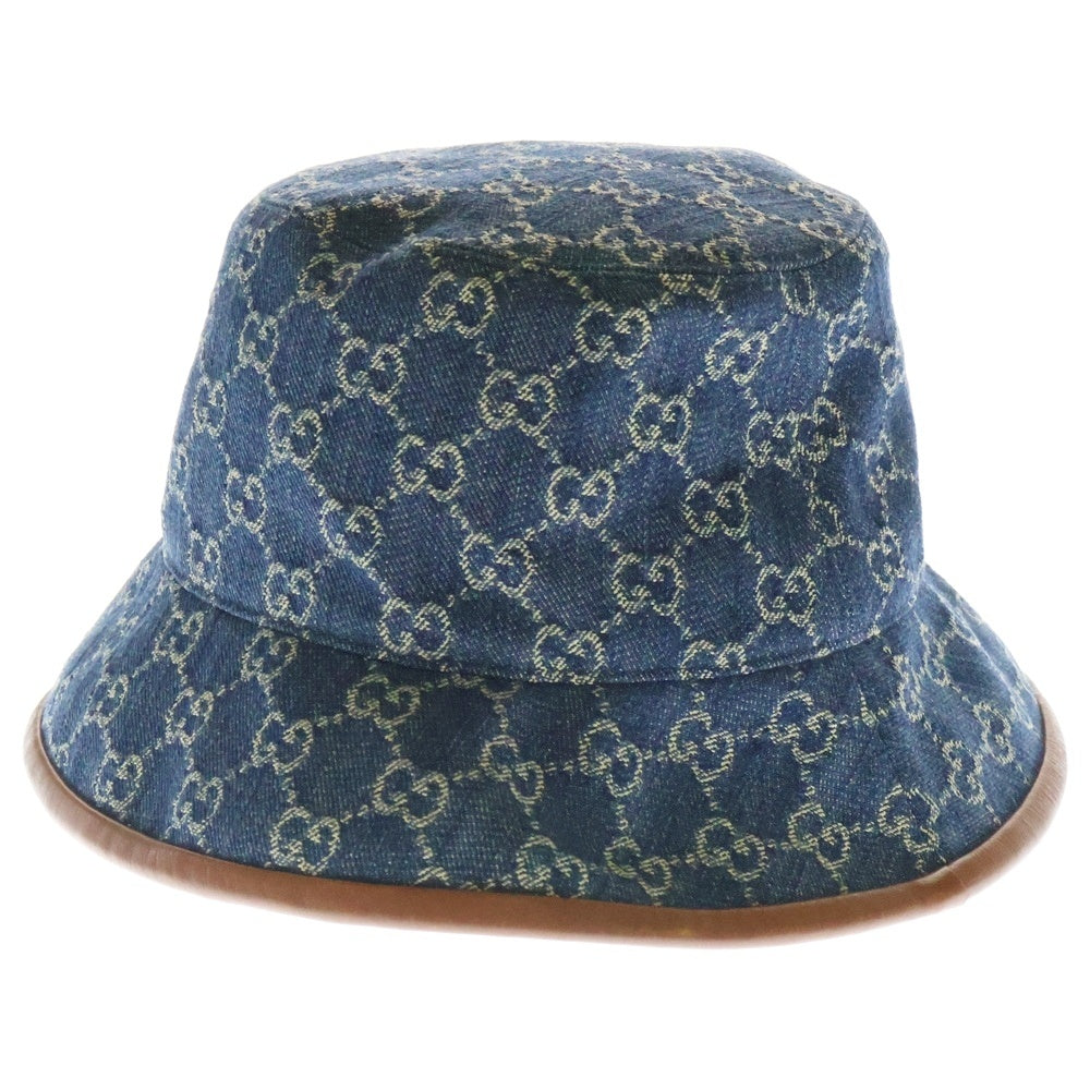 GUCCI(グッチ) GGキャンバス デニムバケットハット ブルー 576371 4HAC3