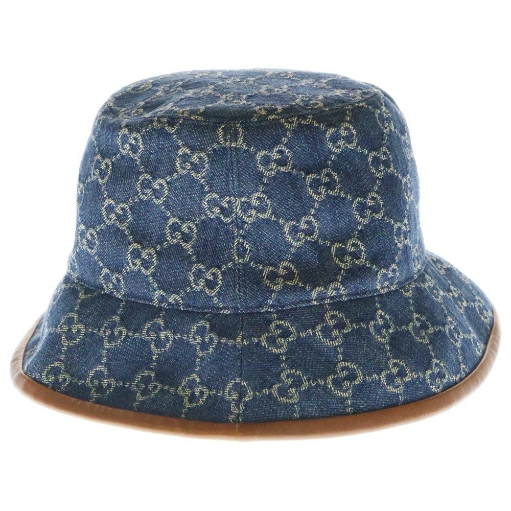 GUCCI(グッチ) GGキャンバス デニムバケットハット ブルー 576371 4HAC3