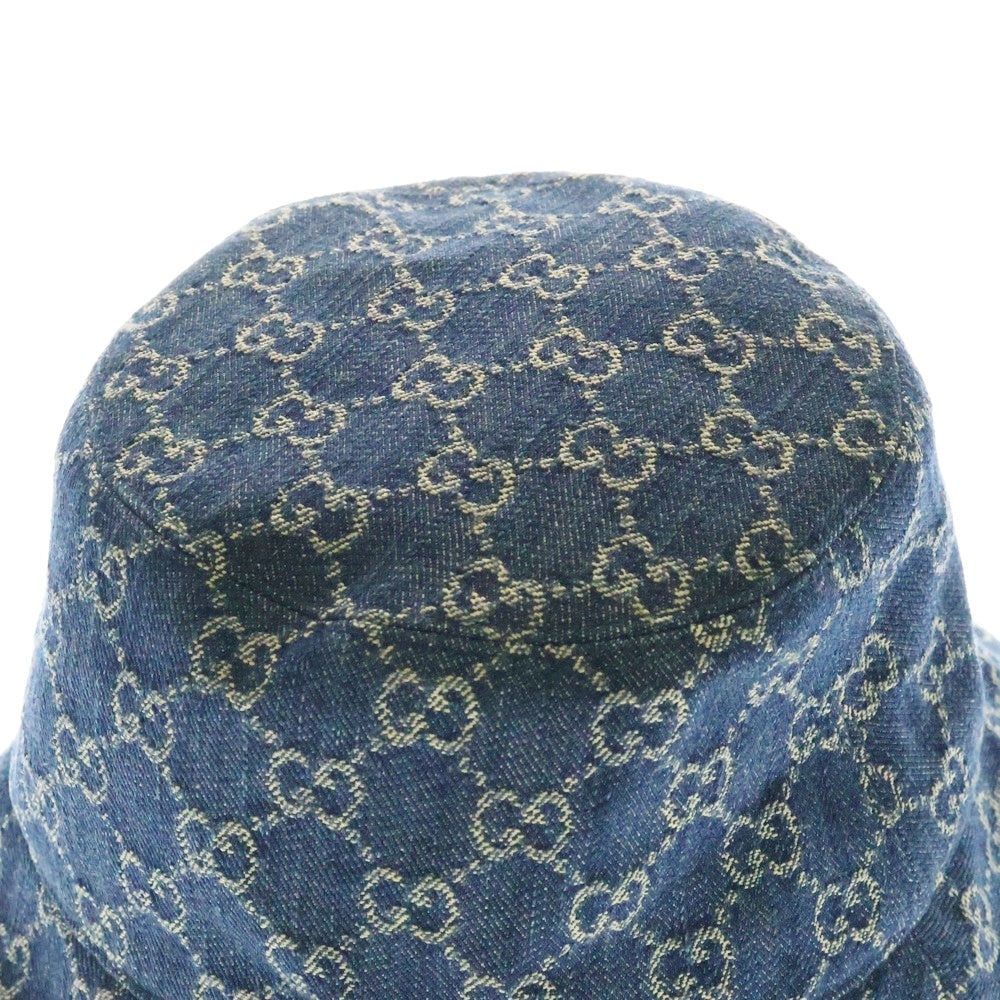 GUCCI(グッチ) GGキャンバス デニムバケットハット ブルー 576371 4HAC3