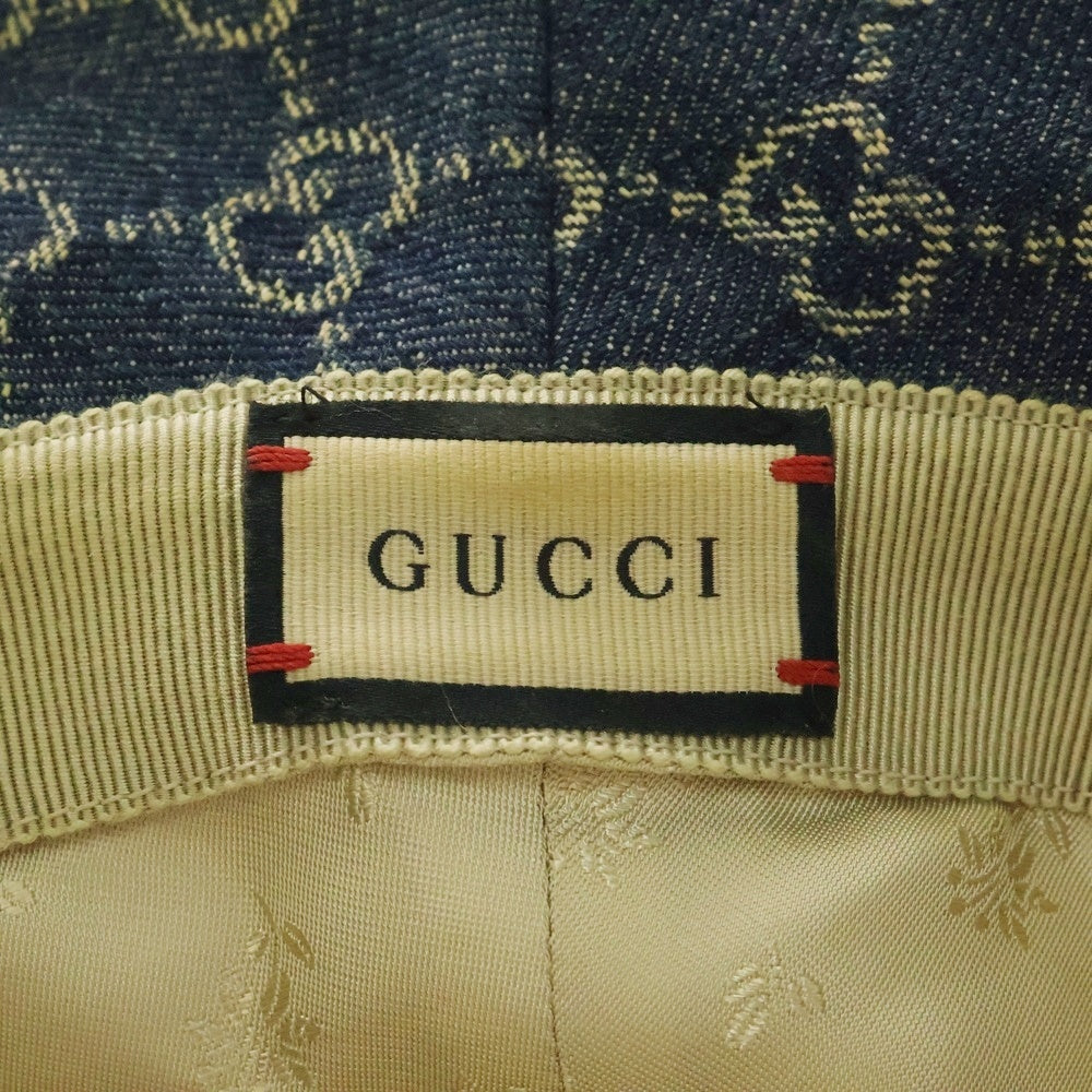 GUCCI(グッチ) GGキャンバス デニムバケットハット ブルー 576371 4HAC3