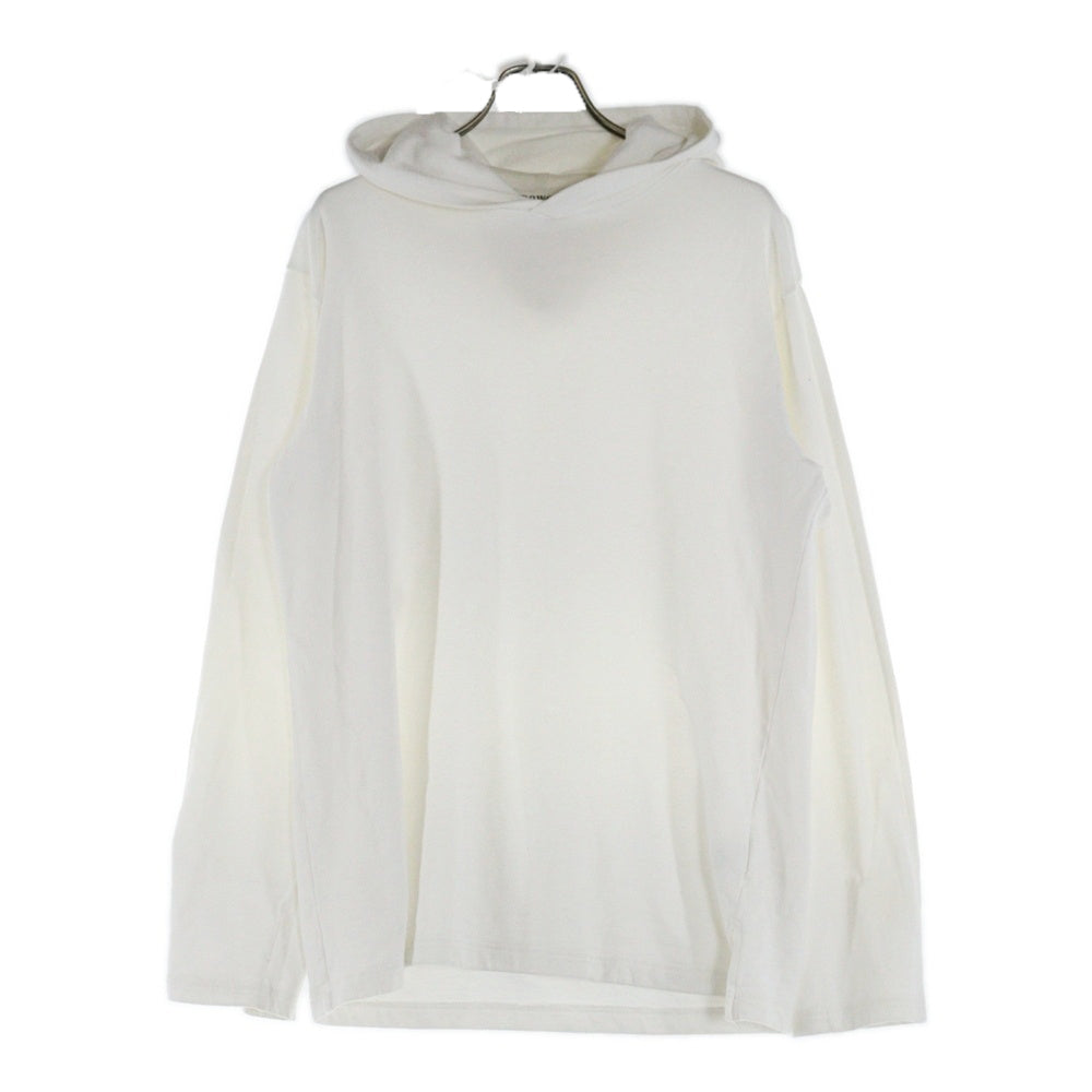 Yohji Yamamoto(ヨウジヤマモト) 24AW POWER of The WHITE shirt HOODIE LONG SLEEVE T パワーオブザシャツ ロングスリーブ フーディー ホワイト PJ-T80-080-1