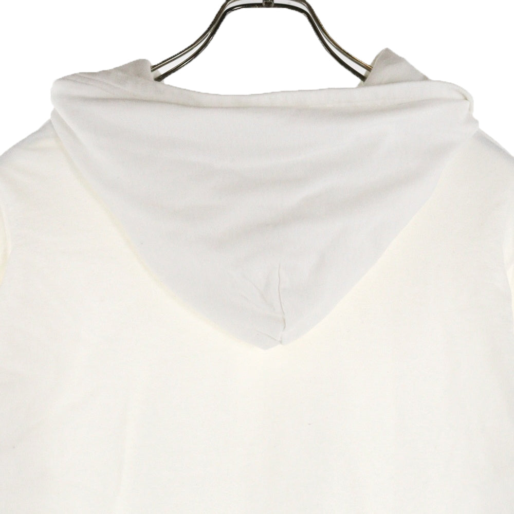 Yohji Yamamoto(ヨウジヤマモト) 24AW POWER of The WHITE shirt HOODIE LONG SLEEVE T パワーオブザシャツ ロングスリーブ フーディー ホワイト PJ-T80-080-1