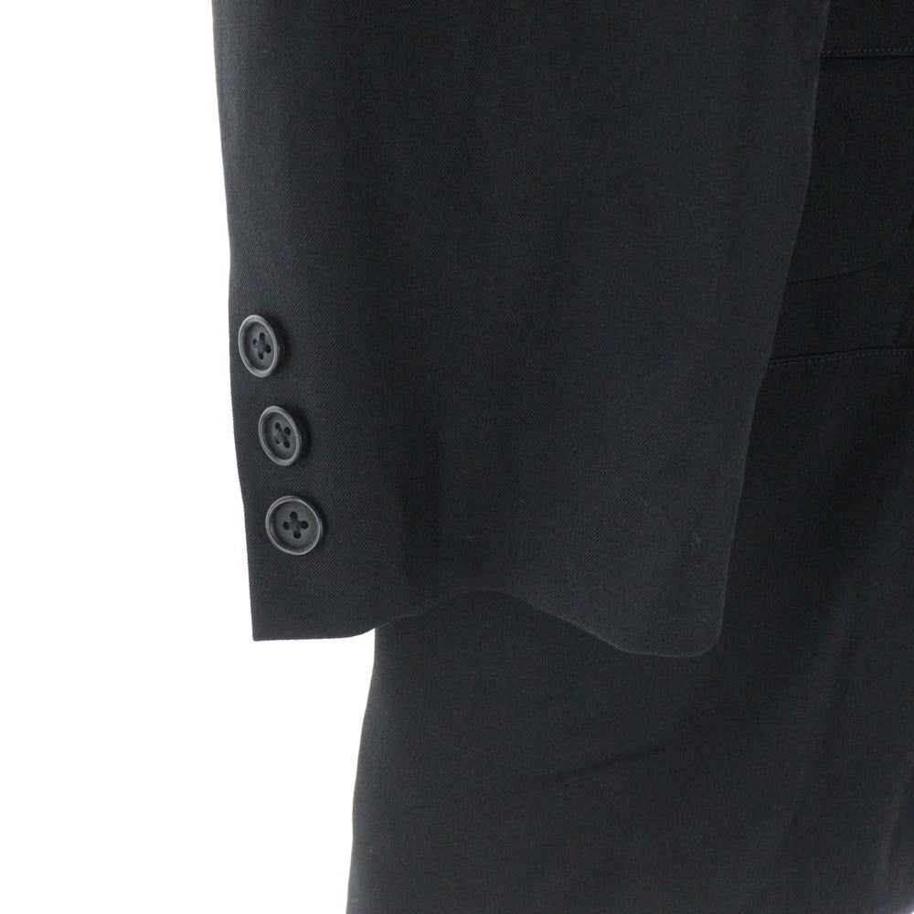 Y's for men(ワイズフォーメン) WOOL GABARDINE TURN BACK COLLAR JACKET ウールギャバジン バックカラージャケット ブラック MP-J03-100-2