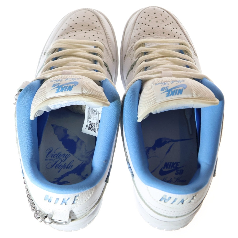 NIKE(ナイキ) ×Nicole Hause DUNK LOW PRO ニコールハウゼ ダンク プロ ローカットスニーカー ホワイト/ブルー US8/26cm FZ8802-100