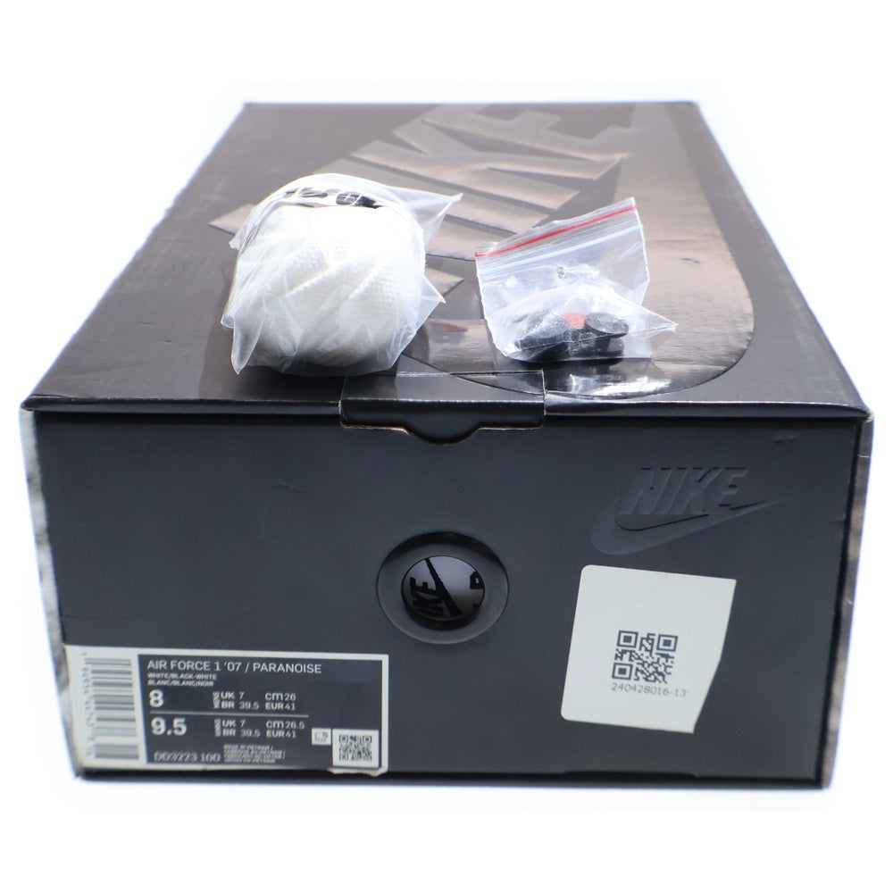 NIKE(ナイキ) ×PEACEMINUSONE AIR FORCE1 '07 PARANOISE ピースマイナスワン パラノイズ エアフォース1 ローカットスニーカー ホワイト US8/26cm DD3223-100