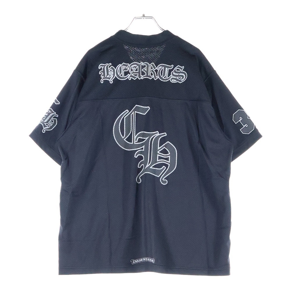 CHROME HEARTS(クロムハーツ) MESH WARM UP JERSEY TEE CHプリントメッシュTシャツ ブラック