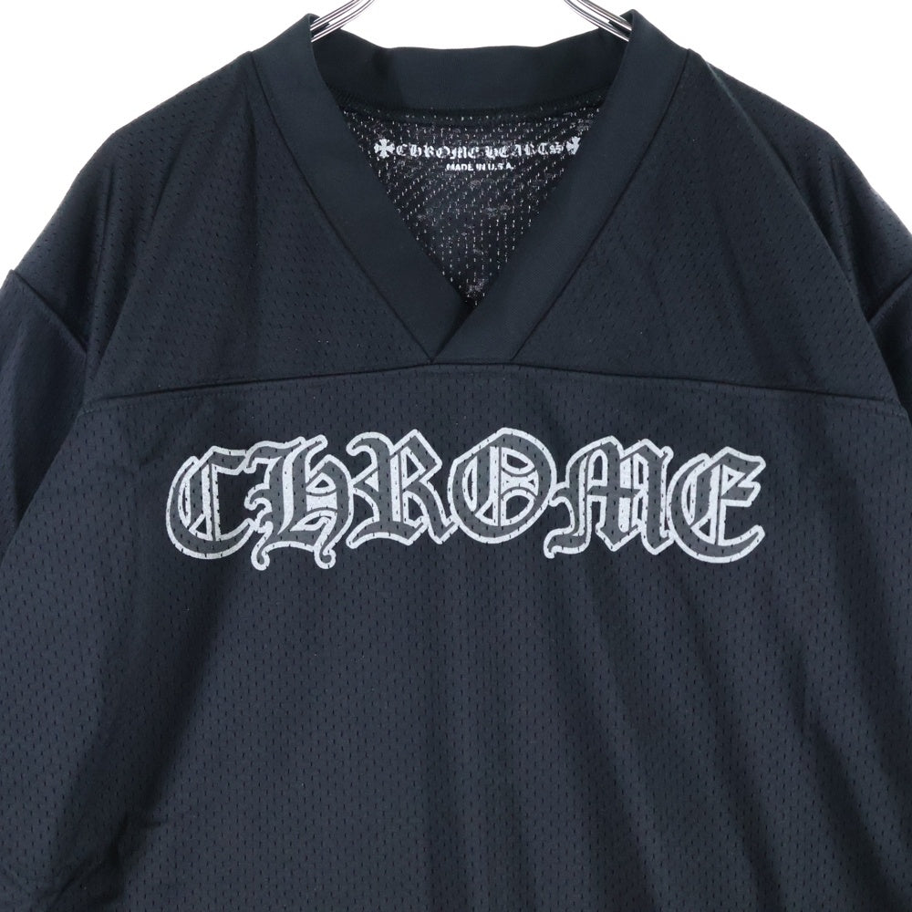 CHROME HEARTS(クロムハーツ) MESH WARM UP JERSEY TEE CHプリントメッシュTシャツ ブラック