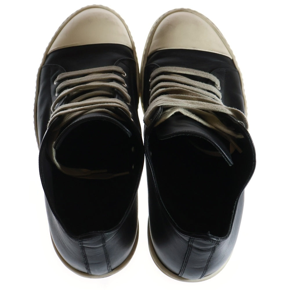 Rick Owens(リックオウエンス) 23SS LOW SNEAKS ラモーンズ レザーローカットスニーカー ブラック RU01C4891