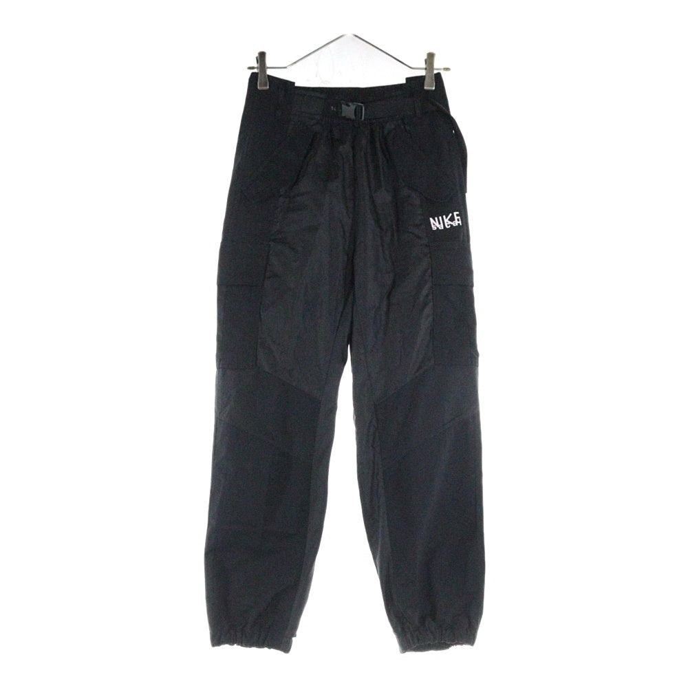 NIKE(ナイキ) AS U NRG Pant ロゴ プリント ナイロン カーゴ ロングパンツ ブラック DQ9061-010