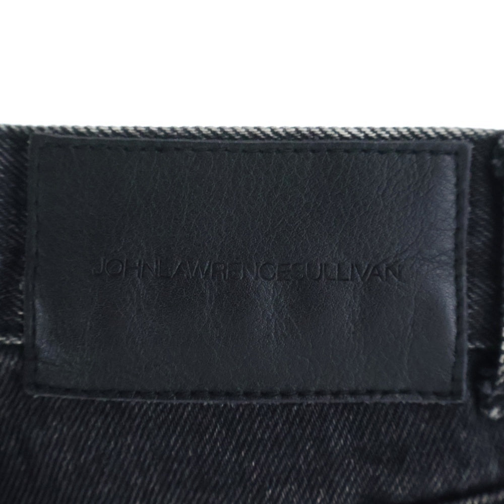 JOHN LAWRENCE SULLIVAN(ジョンローレンスサリバン) FRONT SIDE BELTED DENIM PANTS フロントサイド ベルテッドデニム ブラック 2B007-0320-34