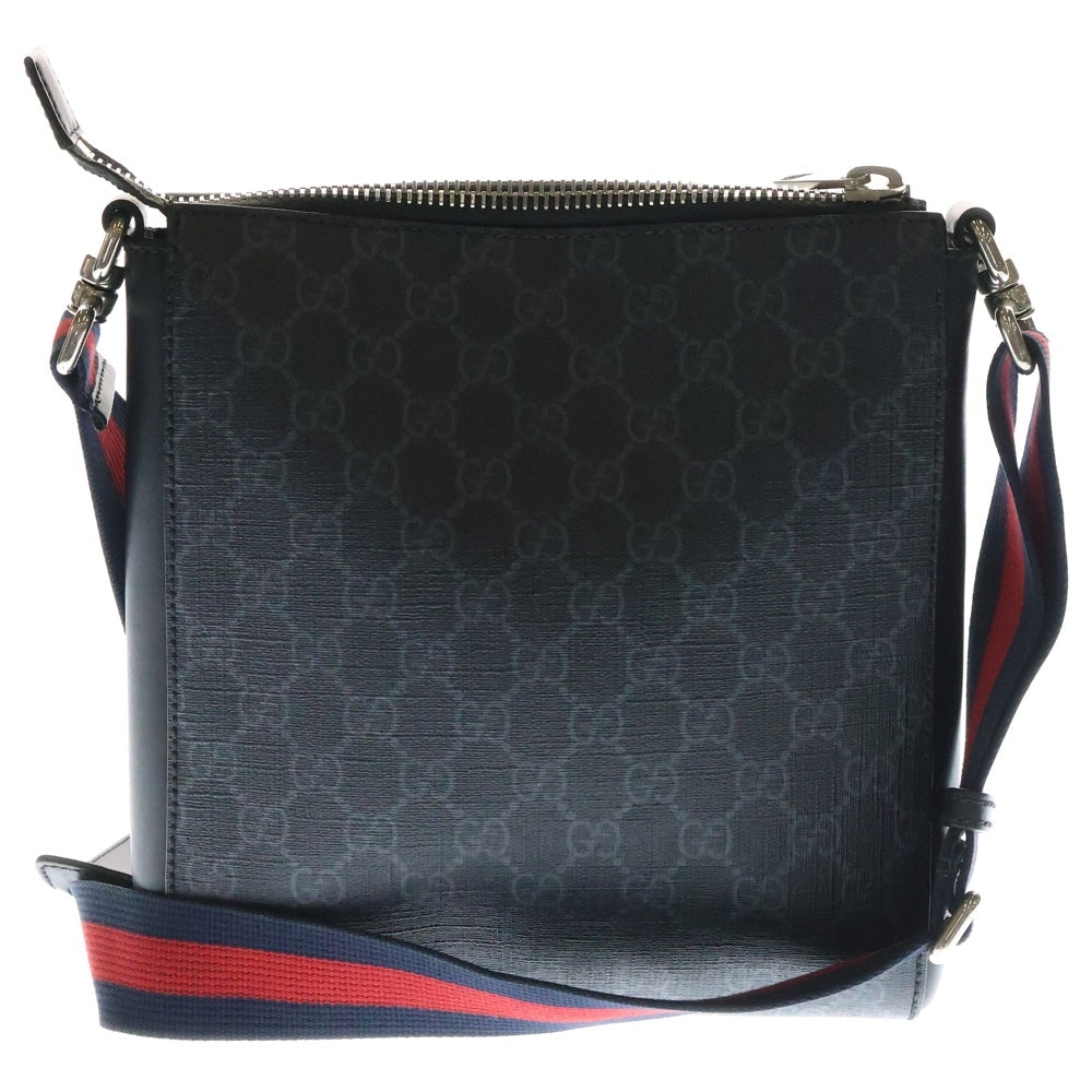 GUCCI(グッチ) GGキャンバス ウェブストライプ ショルダーバック 523599 001998 ブラック