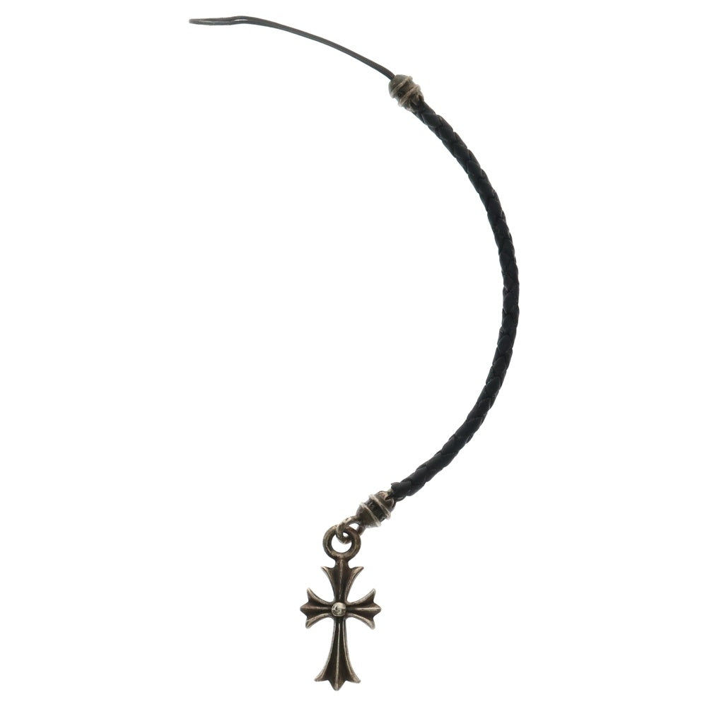 CHROME HEARTS(クロムハーツ) タイニーCHクロス 携帯ストラップ シルバー