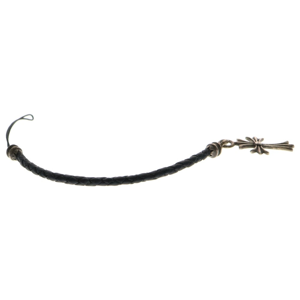 CHROME HEARTS(クロムハーツ) タイニーCHクロス 携帯ストラップ シルバー