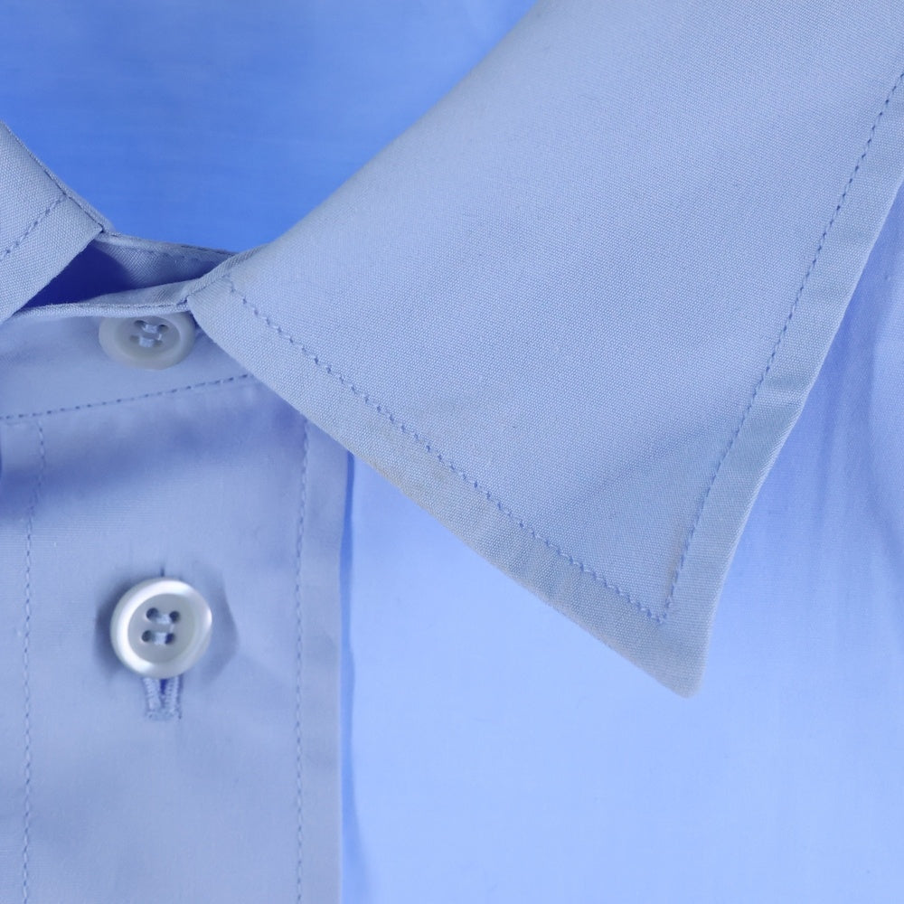 LOEWE(ロエベ) 25SS ポケットロゴ刺繍 長袖シャツ ブルー H526Y05WDX