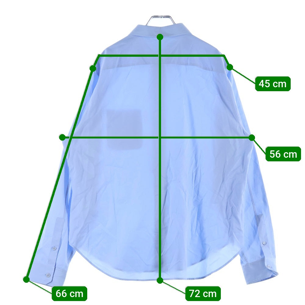 LOEWE(ロエベ) 25SS ポケットロゴ刺繍 長袖シャツ ブルー H526Y05WDX