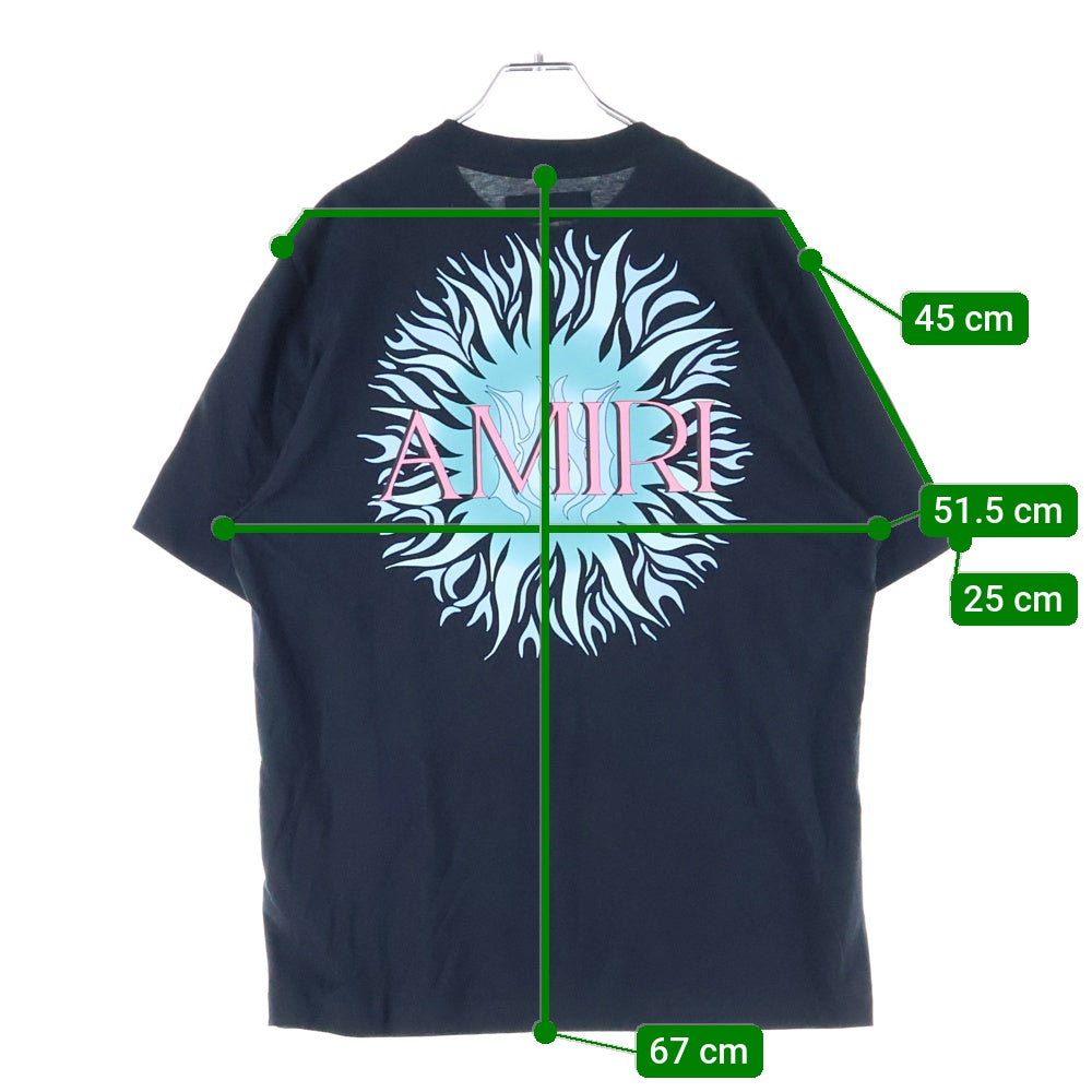 AMIRI(アミリ) Sun Print Tee サンプリント ロゴ 半袖Tシャツ ブラック
