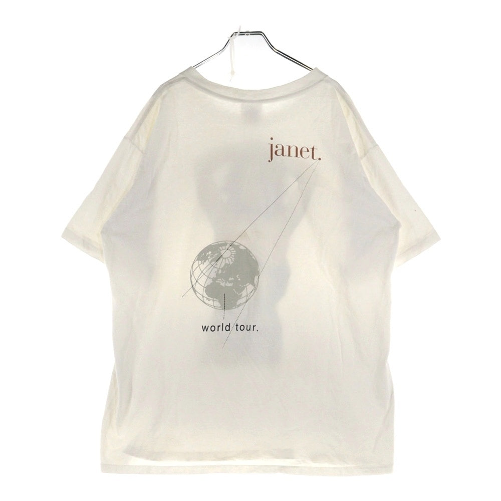 VINTAGE(ヴィンテージ) 90s Janet Jackson world tour ジャネット・ジャクソン ワールドツアー 半袖Tシャツ カットソー ホワイト