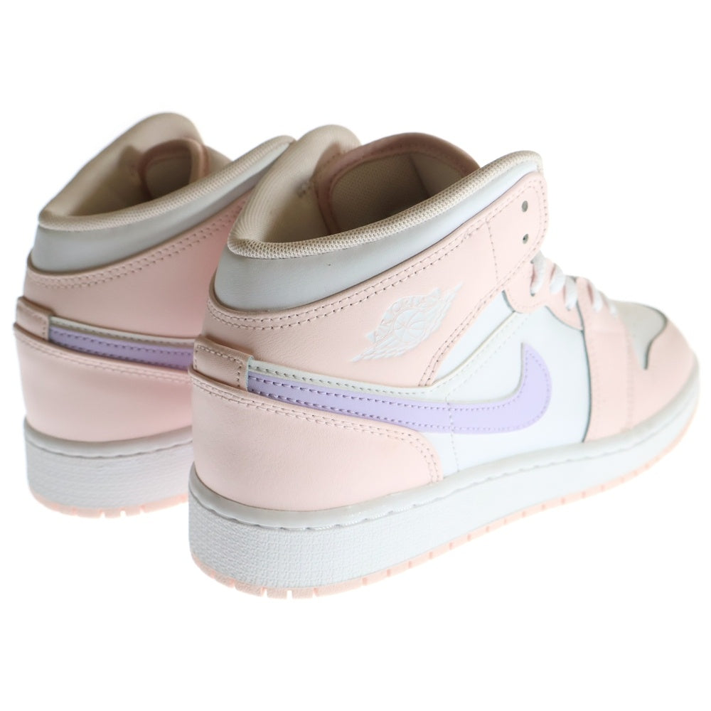 NIKE(ナイキ) GS Air Jordan 1 Mid エアジョーダン1 ミッドカットスニーカー ピンク/ホワイト 5Y/23.5cm FD8780-601 レディース