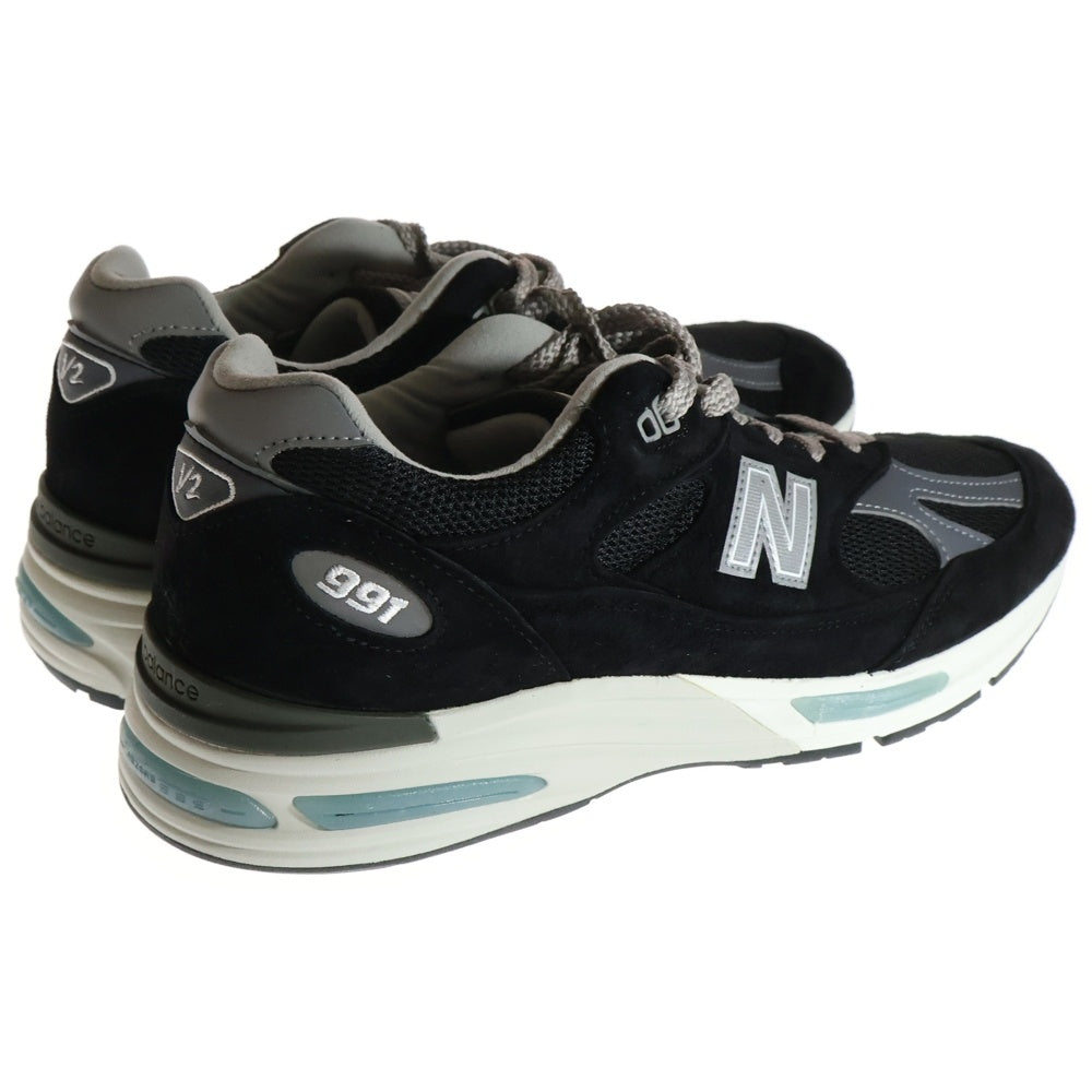 New Balance(ニューバランス) U991BK2 991 V2 スウェード ローカットスニーカー ブラック/グレー US9.5/27.5cm