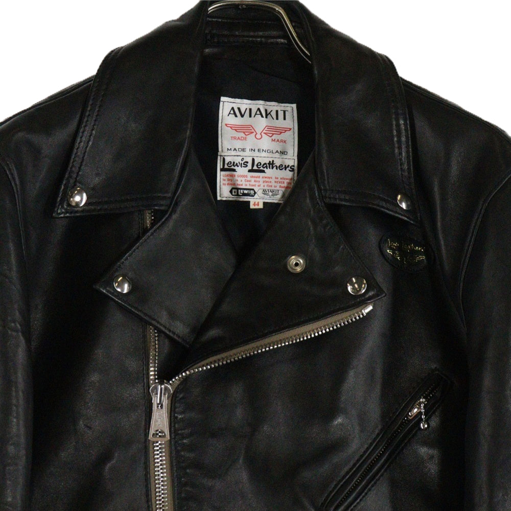 Lewis Leathers(ルイスレザー) 441T CYCLONE TIGHT FIT サイクロン タイトフィット ホースハイド ダブルライダース レザージャケット ブラック