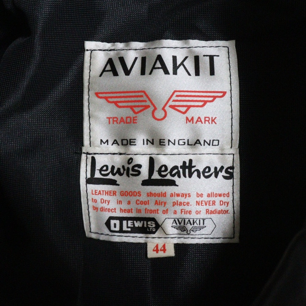 Lewis Leathers(ルイスレザー) 441T CYCLONE TIGHT FIT サイクロン タイトフィット ホースハイド ダブルライダース レザージャケット ブラック