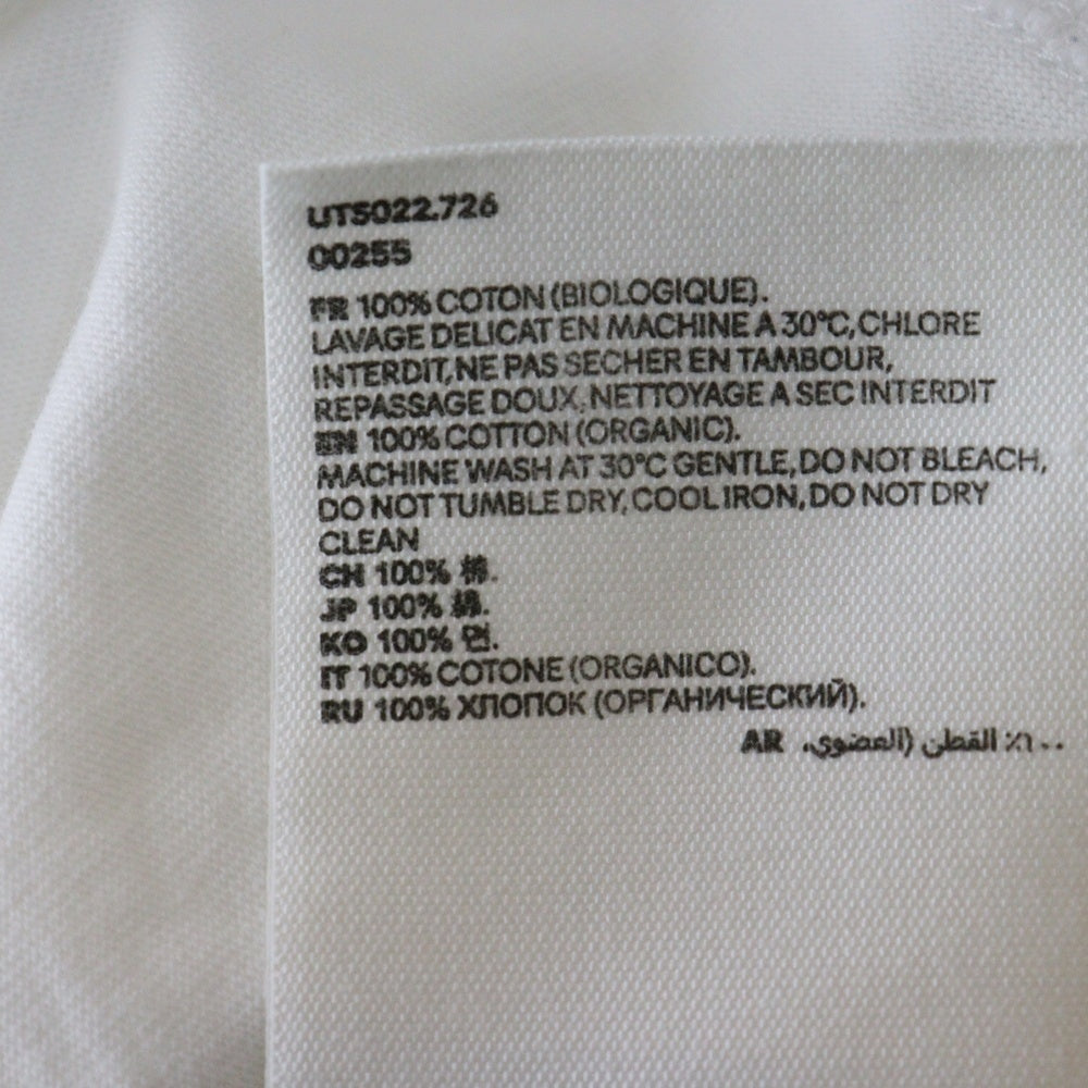 AMI Alexandre Mattiussi(アミアレクサンドルマテュッシ) ハート ロゴ クルーネック半袖Tシャツ カットソー ホワイト UTS022.726