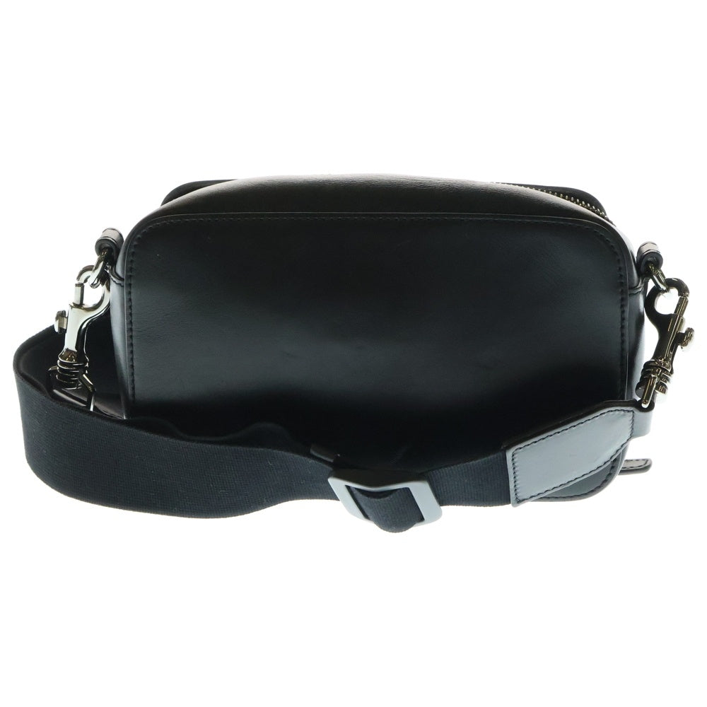 VERSACE(ヴェルサーチ) グレカロゴ レザー ショルダーバッグ カメラバッグ ブラック 1011796