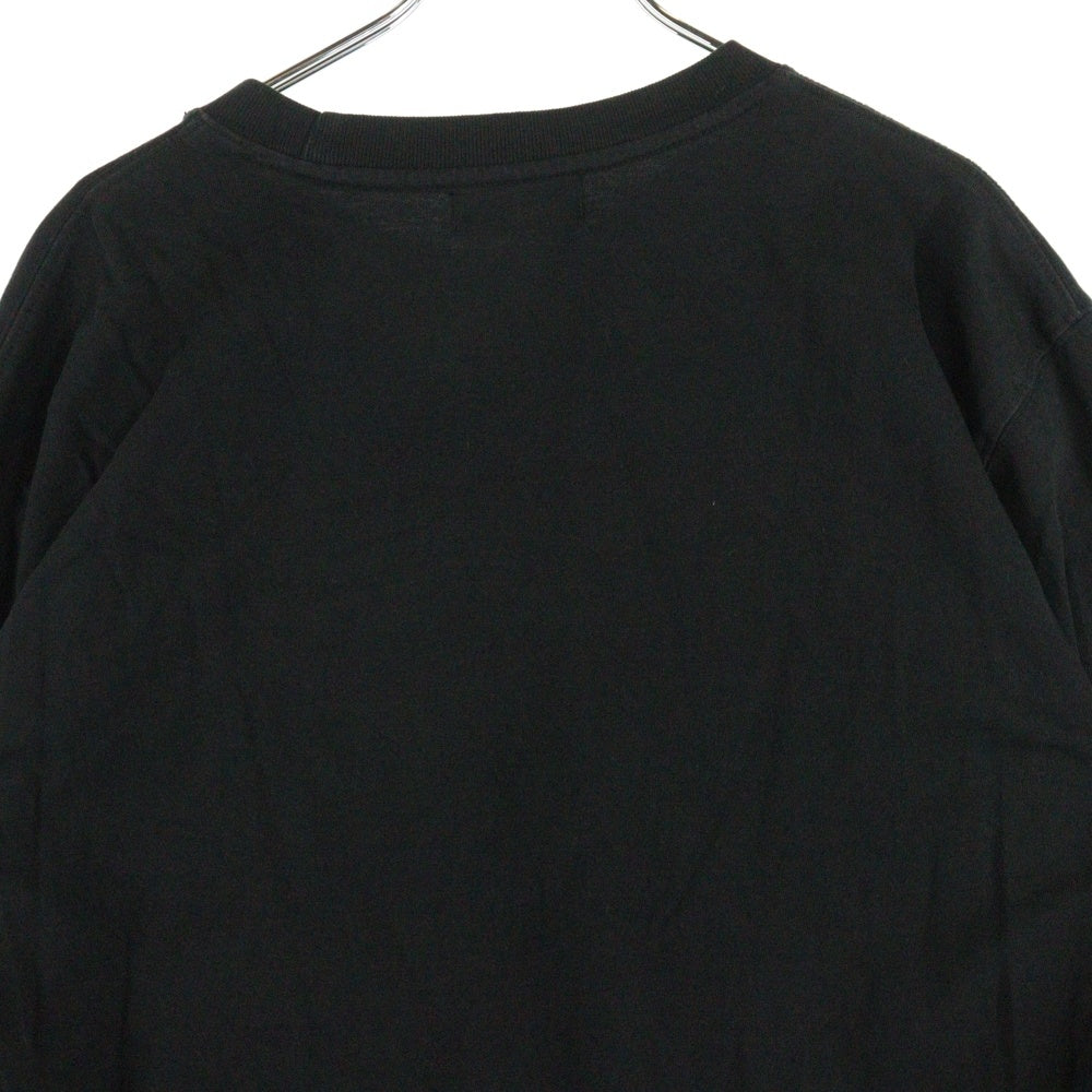 THUG CLUB(サグクラブ) TC Basic Long Sleeve TC24TS0803 TCロゴ エンブレム付き ロングスリーブ 長袖カットソー ブラック