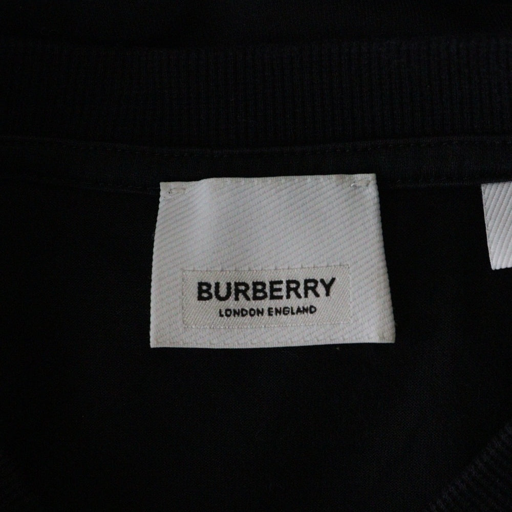 BURBERRY(バーバリー) ロゴ クルーネック 半袖Tシャツ カットソー ブラック 8055307