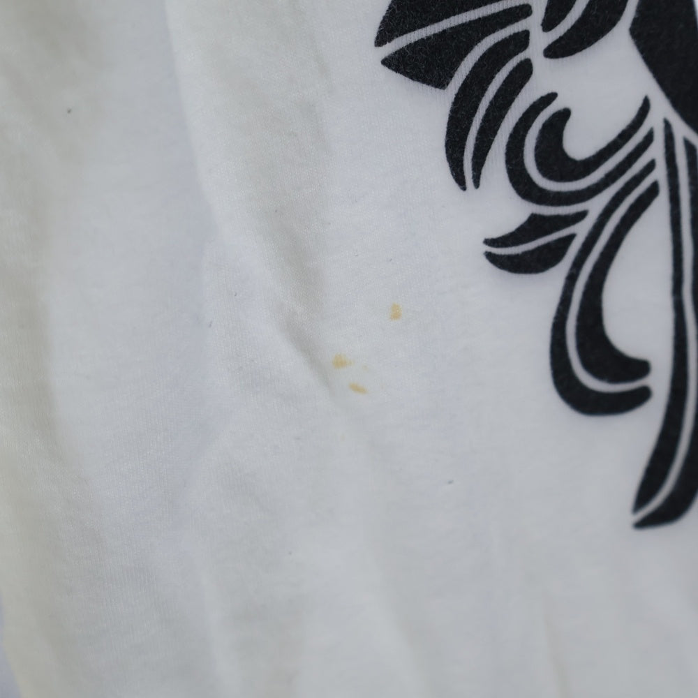 CHROME HEARTS(クロムハーツ) Floral Horseshoe L/S Tee フローラルホースシュー長袖Tシャツ カットソー ホワイト
