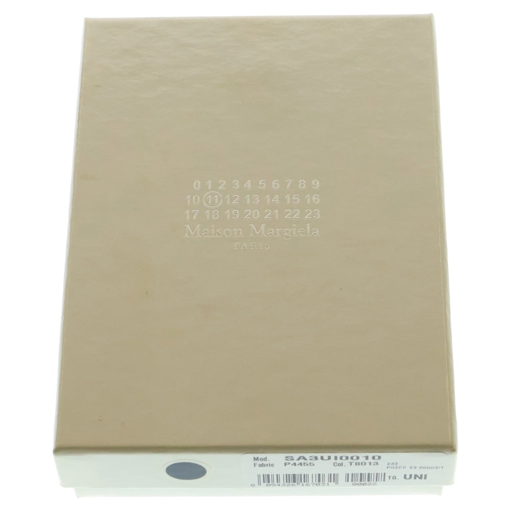 Maison Margiela 11(メゾンマルジェラ11) グレインレザー スリーフォールドウォレット 三つ折り 財布 ブラック SA3UI0010