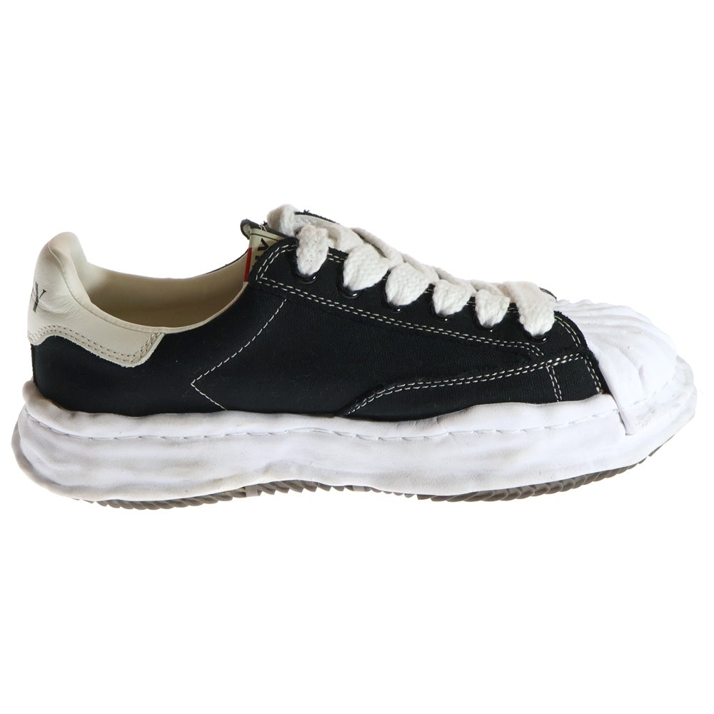 MIHARA YASUHIRO(ミハラヤスヒロ) BLAKEY CANVAS LOW ブレイキー キャンバス ローカットスニーカー ブラック A08FW735