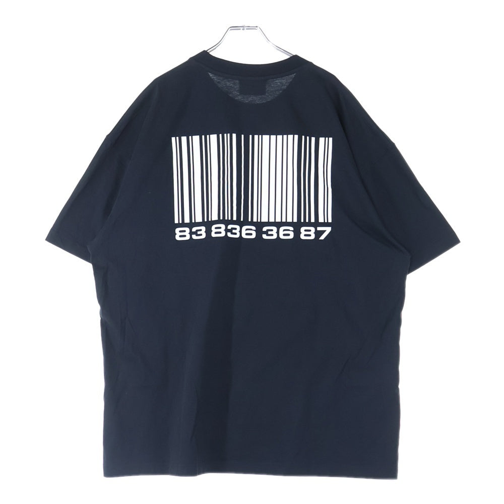 VETEMENTS(ヴェトモン) 22SS Back to the future バックトゥザフューチャーフロントロゴプリント 半袖Tシャツ カットソー VL14TR540B