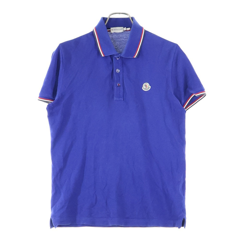 MONCLER(モンクレール) MAGILAIA POLO MANICA CORTA ストライプ 半袖ポロシャツ ブルー420918305500 84093