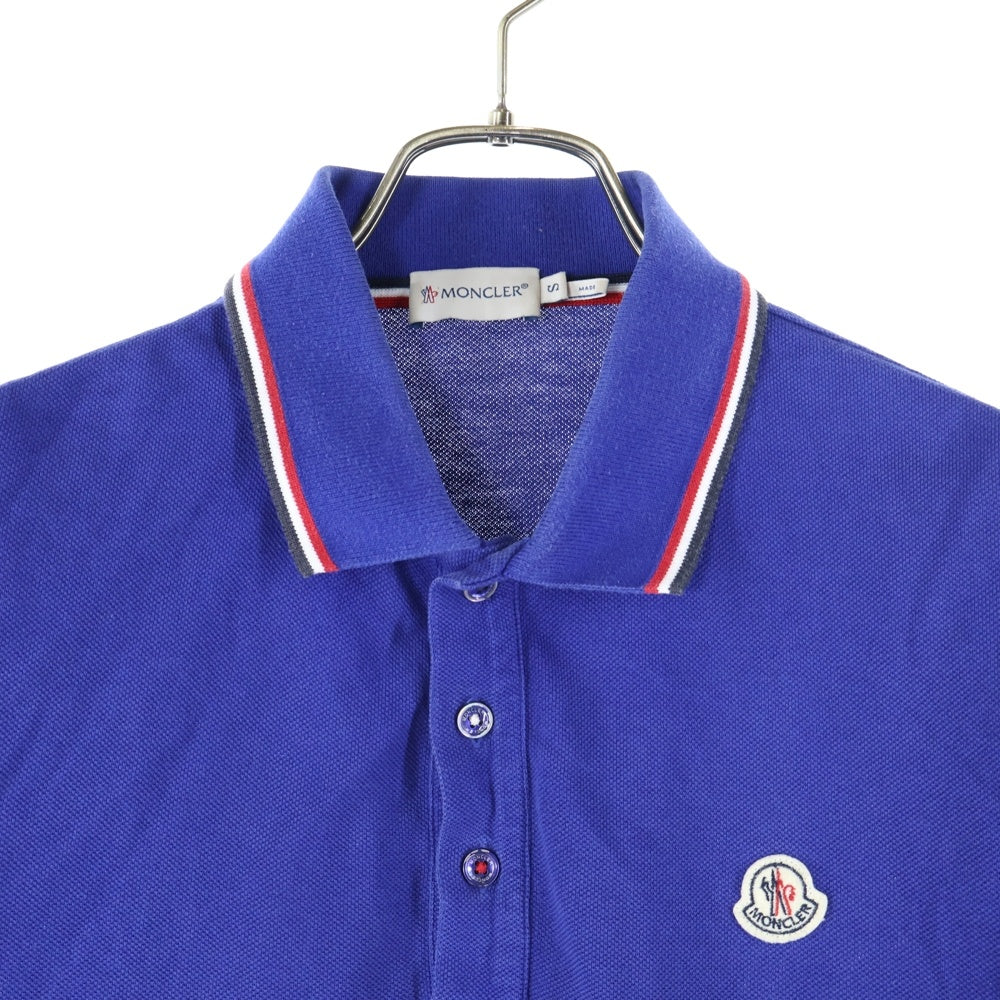 MONCLER(モンクレール) MAGILAIA POLO MANICA CORTA ストライプ 半袖ポロシャツ ブルー420918305500 84093