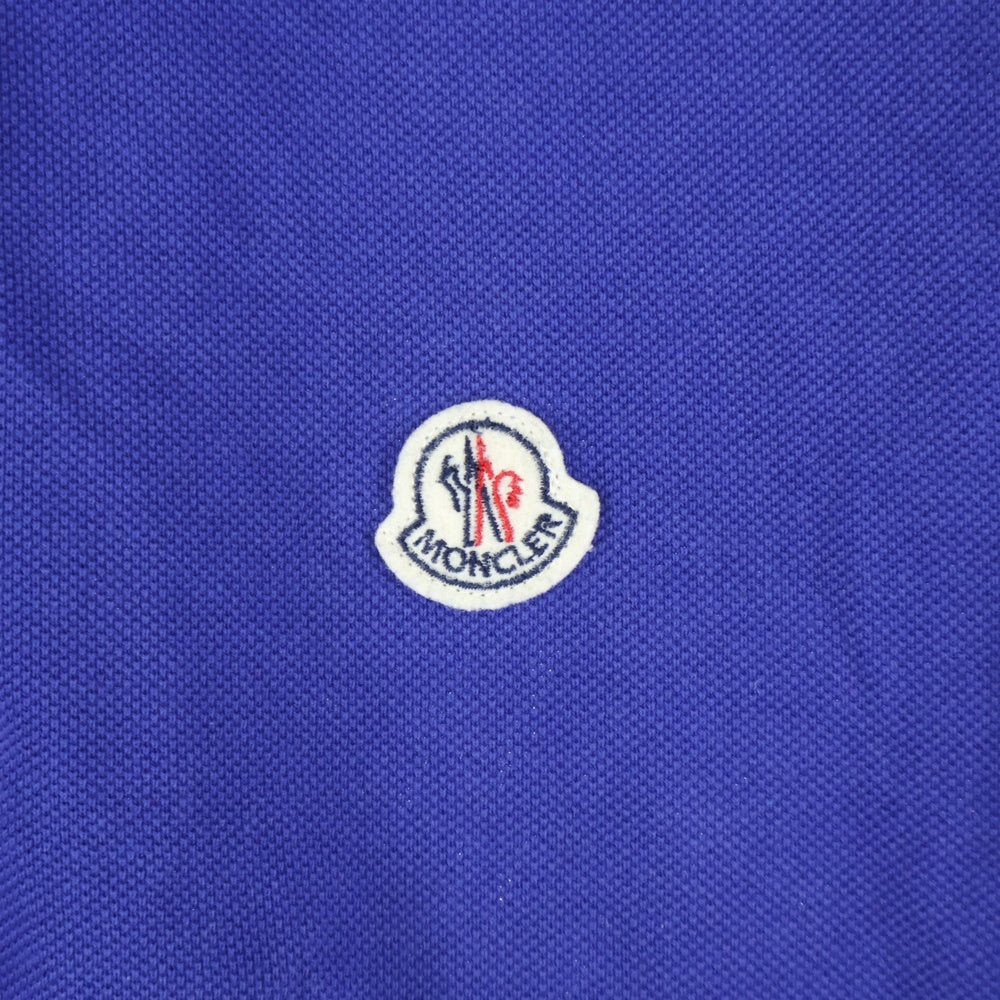 MONCLER(モンクレール) MAGILAIA POLO MANICA CORTA ストライプ 半袖ポロシャツ ブルー420918305500 84093