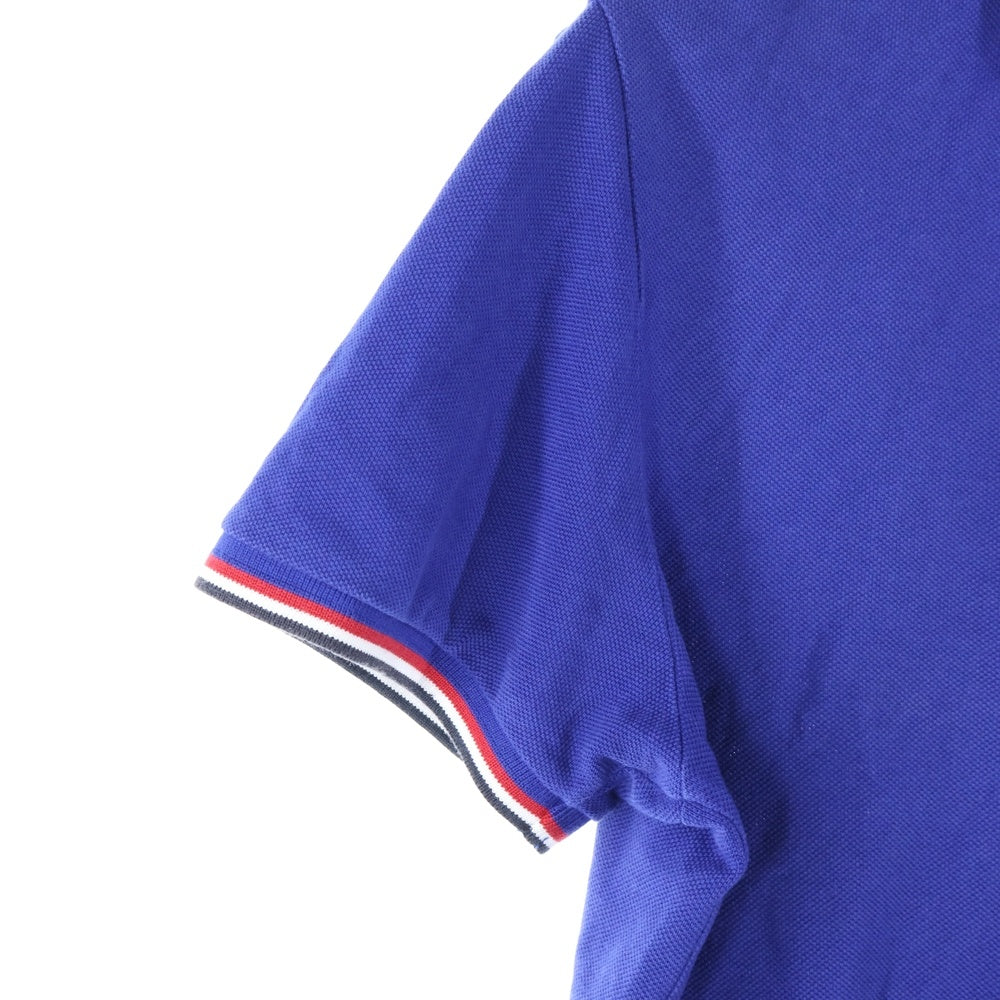 MONCLER(モンクレール) MAGILAIA POLO MANICA CORTA ストライプ 半袖ポロシャツ ブルー420918305500 84093