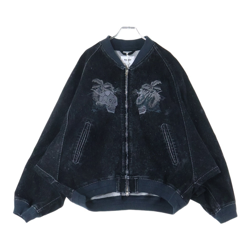 doublet(ダブレット) 25AW FLOCKED DEINM SOUVENIR JACKET スーベニア デニムジャケット 25AW20BL237 ブラック