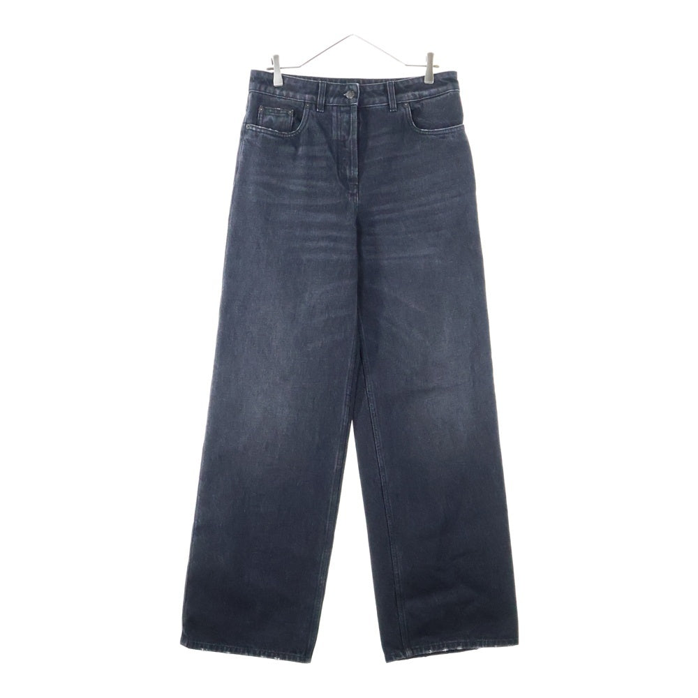 PRADA(プラダ) トライアングル ロゴ バギーデニム パンツ ブラック GFP482 S222 109N