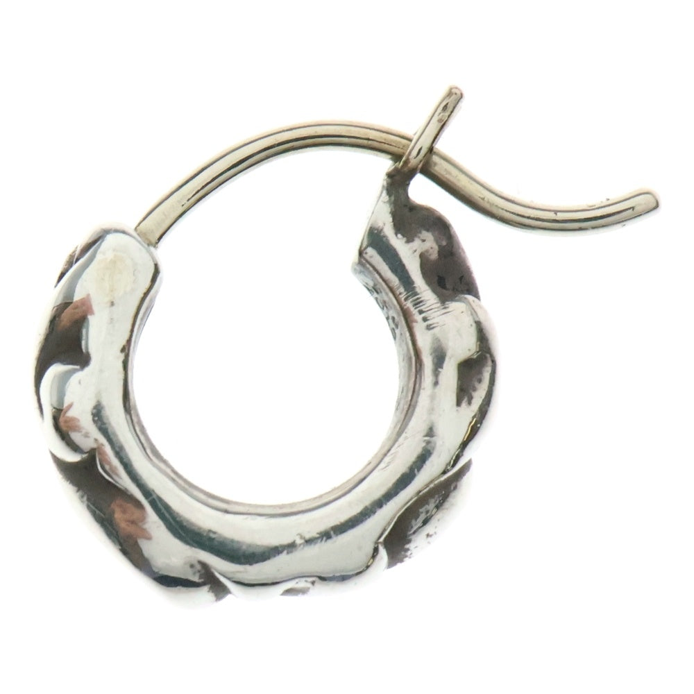 CHROME HEARTS(クロムハーツ) TNY HOOP SCRL タイニースクロールフープ シルバーピアス シルバー