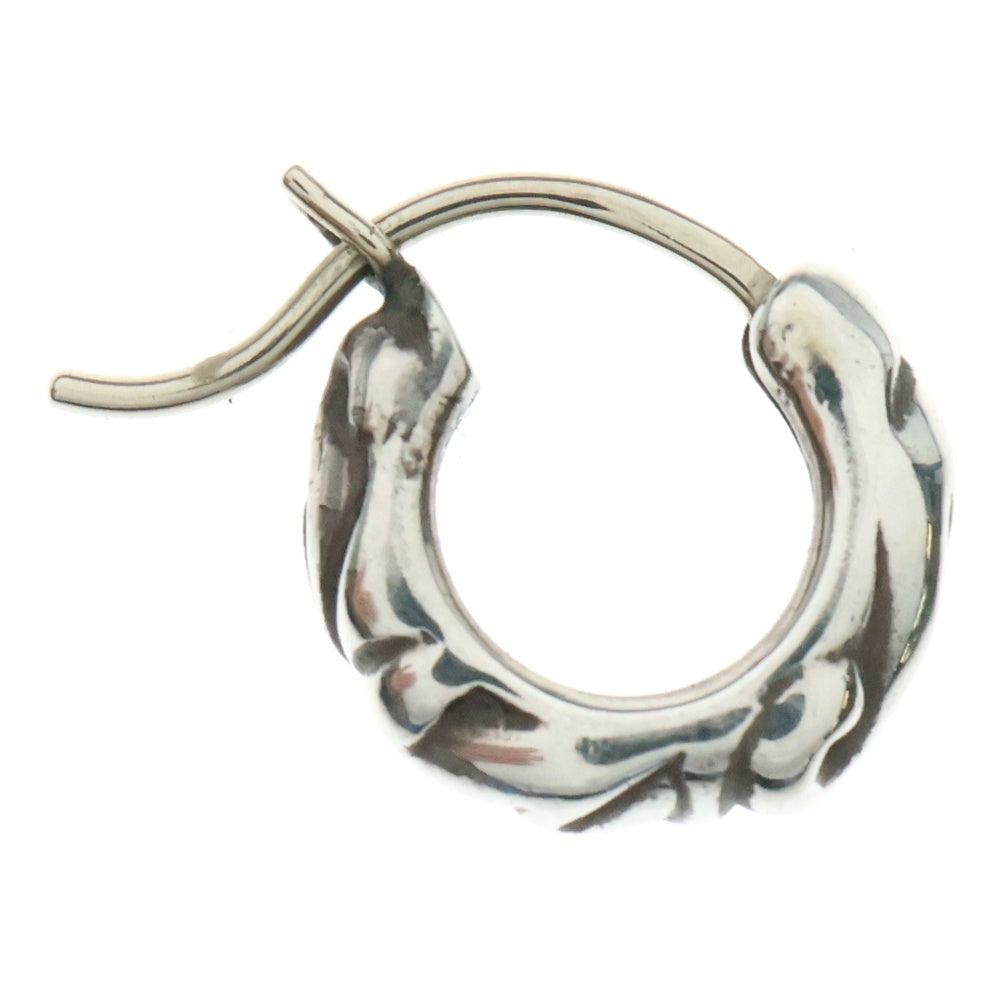 CHROME HEARTS(クロムハーツ) TNY HOOP SCRL タイニースクロールフープ シルバーピアス シルバー