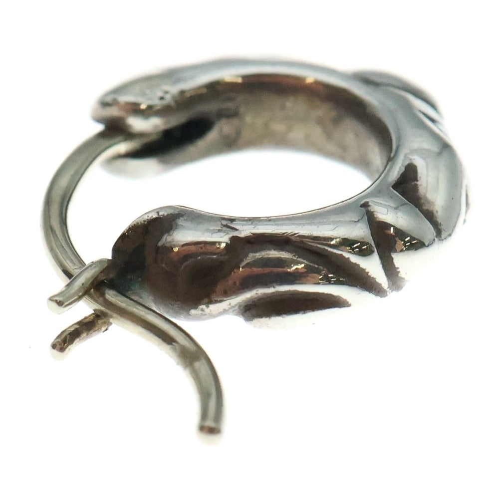 CHROME HEARTS(クロムハーツ) TNY HOOP SCRL タイニースクロールフープ シルバーピアス シルバー