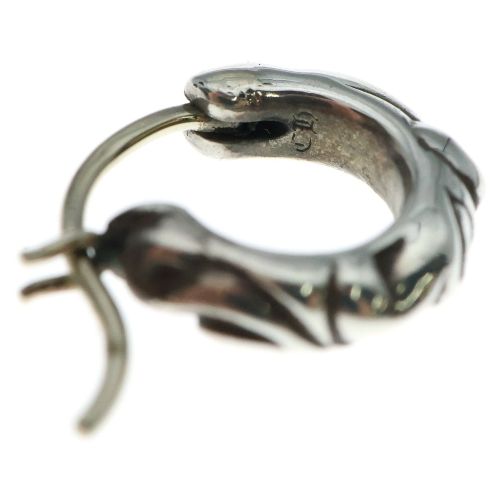 CHROME HEARTS(クロムハーツ) TNY HOOP SCRL タイニースクロールフープ シルバーピアス シルバー